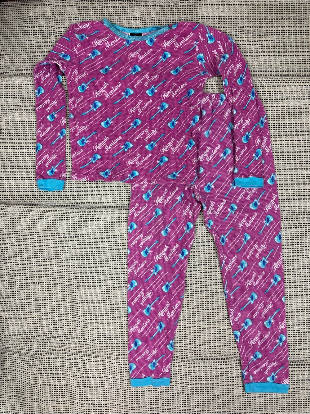 Y2K Girls Hannah Montana Guitar Pajama Set 10
